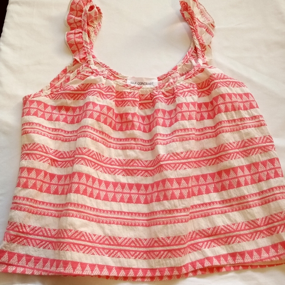 Women's Tank top Sleeveless Blouse Médium 100%Cotton - Picture 7 of 7